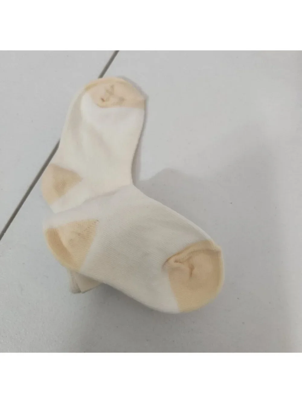 Anne Geddes Nurseryroom Infant Socks Cream & Tan 63% Cotton Size 0-6 Months